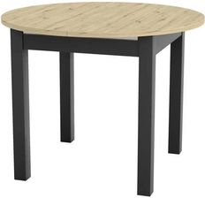 Zdjęcie Szynaka Meble Stół Rozkładany Aurora 96cm 96126 Czarny / Dąb Artisan - Żelechów