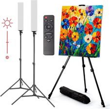 Zdjęcie Sztaluga Malarska 160Cm + Zestaw Lamp Panelowych - Serock