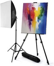 Zdjęcie Sztaluga Malarska 160Cm + Lampa Softbox 40X60 85W - Kobyłka