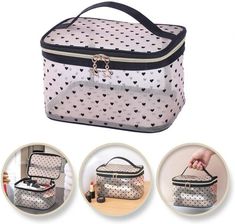 Zdjęcie Kosmetyczka Hearts 12x21 cm Różowa - Barcin