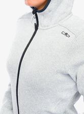 Zdjęcie Polar damski CMP Londra Fix Hood Jacket Knitted - alluminio/antracite - Bytom