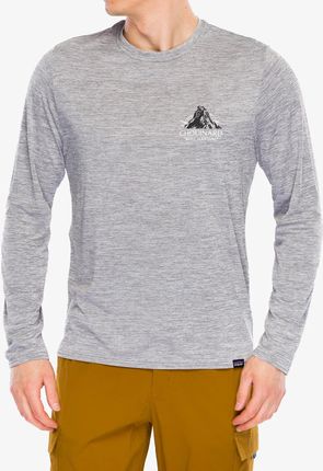 Bluza bez kaptura Patagonia L/S Cap Cool Daily Graphic Shirt Lands - chouinard crest/feather grey