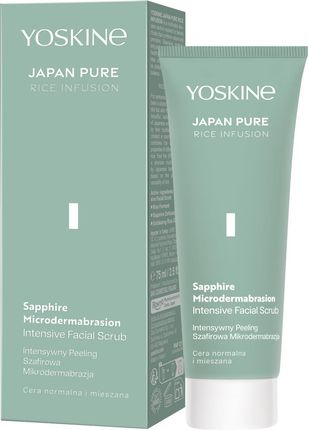Yoskine Japan Pure Rice Infusion Intensywny mikropeeling szafirowy
