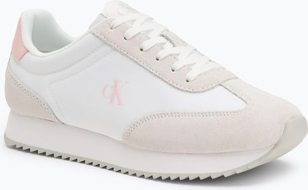 Buty damskie Calvin Klein YW0YW01828 Caleup Mg Nylon Mix Bright white/sweet pink Wiosna 2025