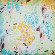 Zdjęcie Wzorzysta damska chusta żółto - niebieska - Marki