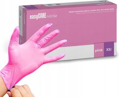 Zdjęcie Eko Higiena Rękawiczki Rękawice Różowe Easycare Zarys 100Szt. Rozmiar Xs - Orzysz