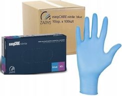 Zdjęcie Zarys Rękawiczki Nitrylowe Diagnostyczne Easycare Niebieskie Opakowanie 100Szt. Xs - Orzysz