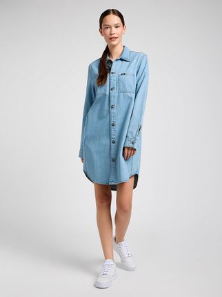 LEE DAMSKA SUKIENKA JEANSOWA LEE UNIONALL SHIRT DRESS LIGHT VIBES 112349526