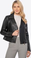 Zdjęcie Damska ramoneska ze skóry naturalnej czarna - Płońsk