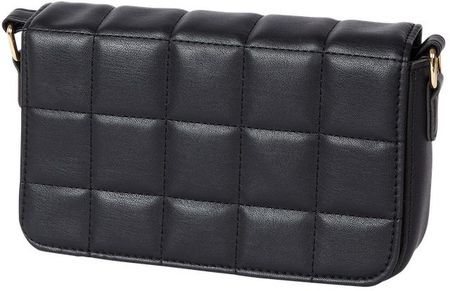 CZARNA TOREBKA NA RAMIĘ KOPERTÓWKA PIKOWANA