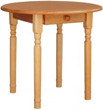 Zdjęcie Meblo-Drew Stół Sosnowy Okrągły Z Szufladą Tn 70 Olcha - Sułkowice