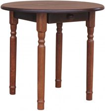 Zdjęcie Meblo-Drew Stół Sosnowy Okrągły Z Szufladą Tn 100 Orzech - Dobczyce