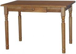 Zdjęcie Meblo-Drew Stół Sosnowy Z Szufladą Toczone Nogi 80/120 Dąb - Dobczyce