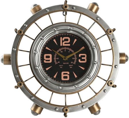 Home Esprit Zegar Ścienny Złoty Srebrzysty Żelazo Vintage 48x11x44,5cm (S3060636)