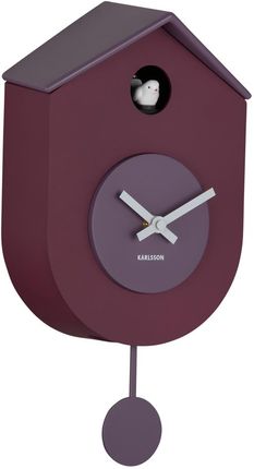 Karlsson Wall Clock Grato Cuckoo Mauve Purple W. Lavender Purple (Ka6026Pu)