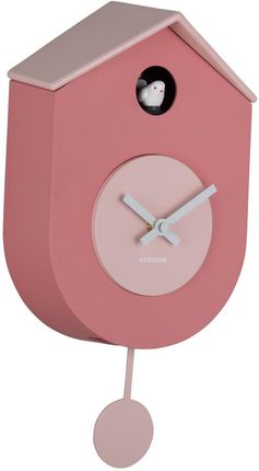 Karlsson Wall Clock Grato Cuckoo Tan Rose W. Soft Pink (Ka6026Pi)