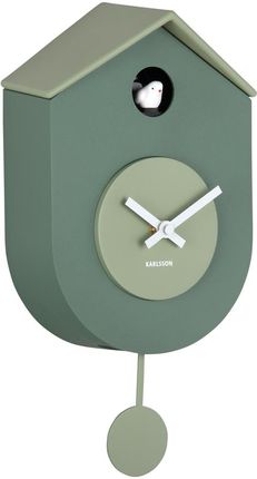 Karlsson Wall Clock Grato Cuckoo Jungle Green W. Grayed Jade (Ka6026Gr)
