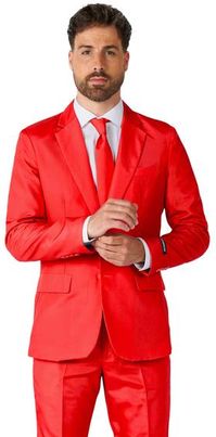 Opposuits Garnitur Męski Czerwony Suitmeister Xl 1287266