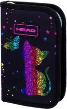 Zdjęcie Astra Head Piórnik Szkolny Podwójny Dwuklapkowy Bez Wyposażenia Golden Effect Rainbow Kitty - Jelenia Góra