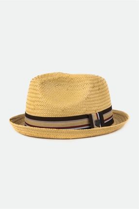 kapelusz BRIXTON - Castor Fedora Tan (TAN) rozmiar: L