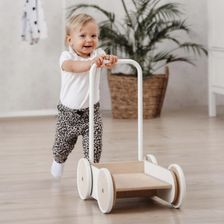 Zdjęcie ooh noo Pchacz chodzik dla dziecka biały - Rumia