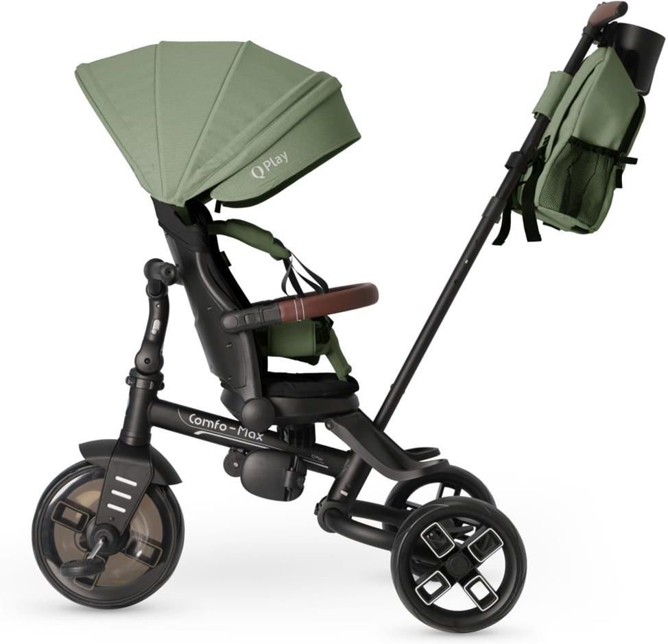 фото Дитячий триколісний велосипед Qplay Comfo Max Olive Green