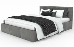 Zdjęcie Doboxa Łóżko Tapicerowane Sono 88 140X200 T06 Szare - Żywiec