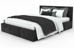 Zdjęcie Doboxa Łóżko Tapicerowane Sono 88 140X200 T01 Czarne - Żywiec