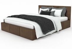 Zdjęcie Doboxa Łóżko Tapicerowane Sono 88 140X200 T02 Brązowe - Drobin