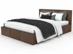 Zdjęcie Doboxa Łóżko Tapicerowane Sono 120 160X200 T02 Brązowe - Narol