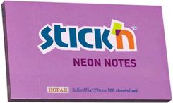Zdjęcie Stickn Stickn, Karteczki Neonowe, Fioletowy, 100 Kartek - Września