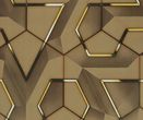 Deluxetapety Tapeta Samoprzylepna Nowoczesna Efekt 3D Brąz Złoto Glamour Geometria Trend