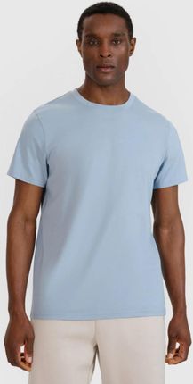 Męski t-shirt basic 4F 4FWSS25TTSHM2074 - niebieski