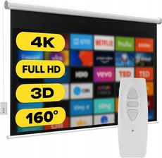 Camrock Ekran Projekcyjny Elektryczny Do Projektora 265X149Cm 120