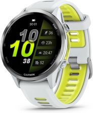Zdjęcie Garmin Forerunner 970 Tytanowy z kopertą w kolorze Whitestone i półprzezroczystym paskiem w kolorze Whitestone/Amp yellow  - Prószków