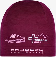 Zdjęcie Czapka Brubeck Merino Wool Hat Wspieram Gopr - Plum - Nowa Dęba