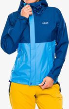 Zdjęcie Kurtka damska Rab Downpour Eco Jacket - nightfall blue/alaska blue - Wisła
