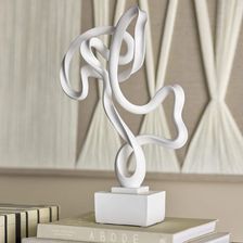 Zdjęcie Dekoracja Arista biały żywica 44 cm - Mosina