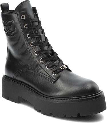 Czarne Botki Chebello Stylowe Workery Damskie