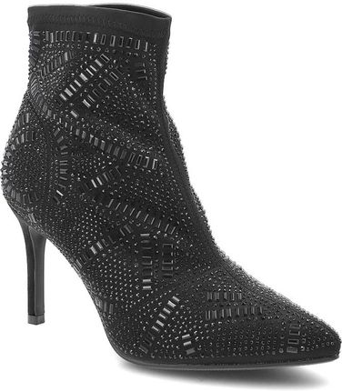 Czarne Botki S.Barski Eleganckie Obuwie Damskie Na Szpilce