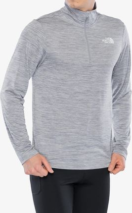 Bluza bez kaptura The North Face 24/7 Rager L/S 1/4 Zip Tee - pearl mist light heather