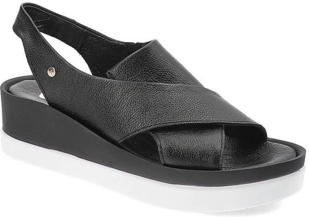 Czarne Sandały Armodo Wygodne Wsuwane Obuwie Damskie