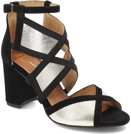 Złote Sandały Maciejka Eleganckie Obuwie Damskie