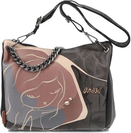 Brązowa Torebka Anekke Elegancka Listonoszka Damska