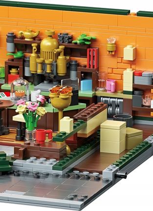 Mould King 16014 Friends Cafe Z Oświetleniem Led Zestaw Klocków Kawiarnia  ceny i opinie - Main Image