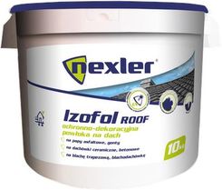 Zdjęcie NEXLER Izofol Roof Powłoka Ochronno Dekoracyjna Dekarska Budowlana Czerwona 10kg - Czchów
