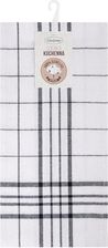 Zdjęcie Eurofirany Ścierka Kuchenna 50X70 Check Stalowa - Biała Piska