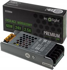 Zdjęcie Ecolight Zasilacz Do Led Modułowy Slim Premium 60W 24V 2,5A Transformator (Ec20994) - Garwolin
