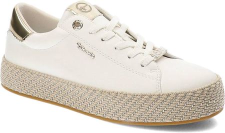 Białe Espadryle Tamaris Stylowe Obuwie Damskie