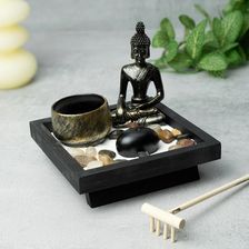 Zdjęcie Domowy Ogród Zen – zestaw antystresowy do medytacji i relaksu, dekoracja biurka, prezent dla miłośników mindfulness - Bobolice